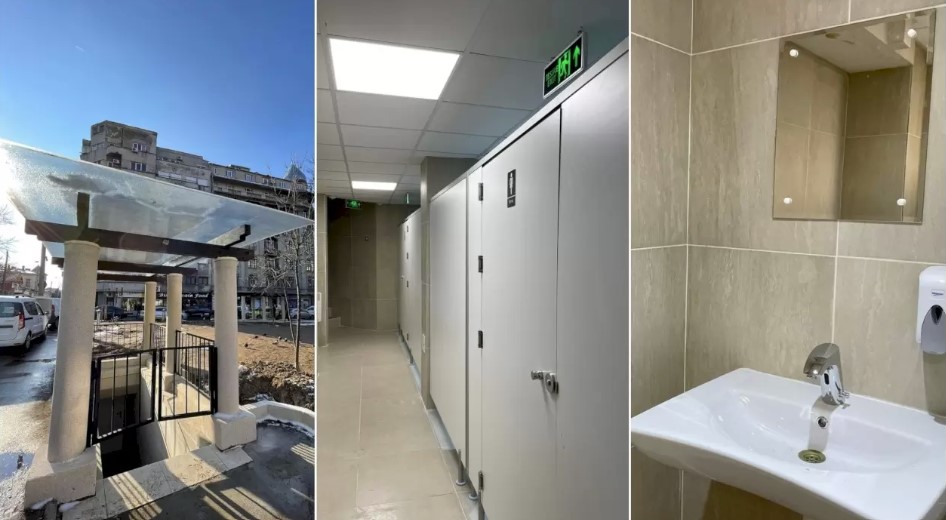 În Centrul Capitalei, o toaletă publică a trecut printr-un proces de modernizare