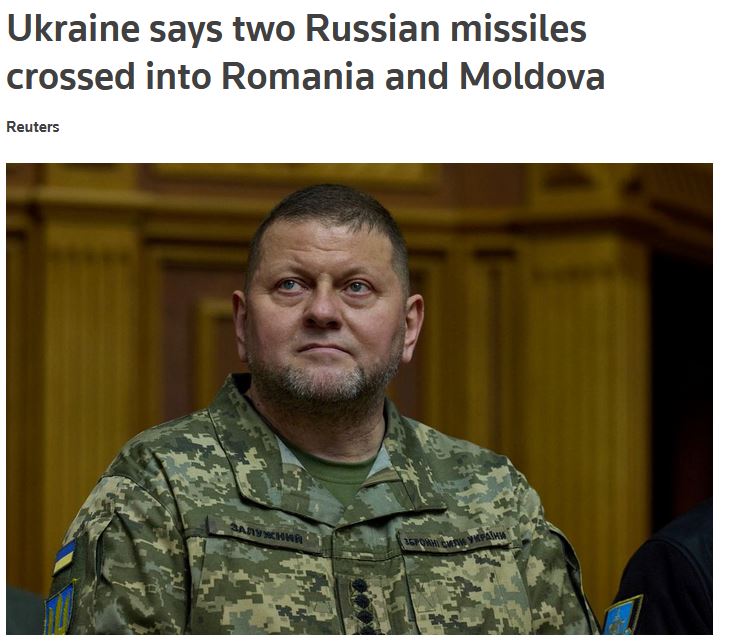 Șeful Armatei Ucrainei spune că o rachetă rusească a survolat teritoriul României. MAPN neagă și afirmă că racheta a trecut la 35 de km de teritoriul României